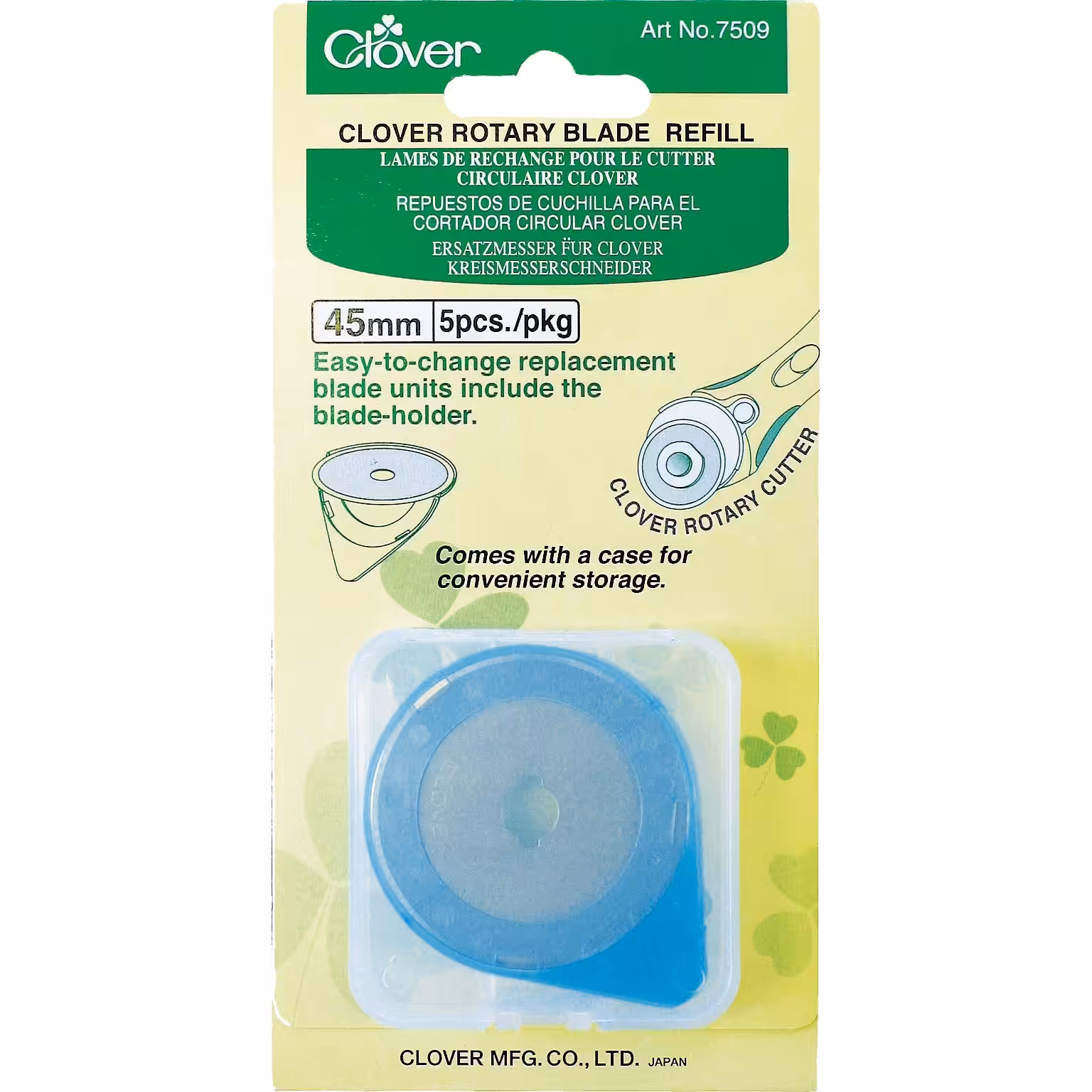 Clover SKURÐARBLÖÐ 45mm - 5/pk