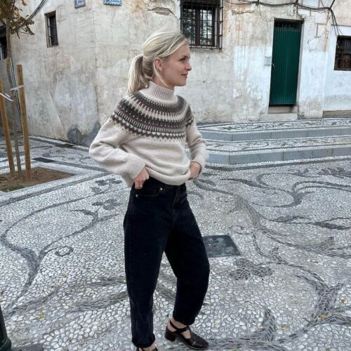 petite knit celeste sweater