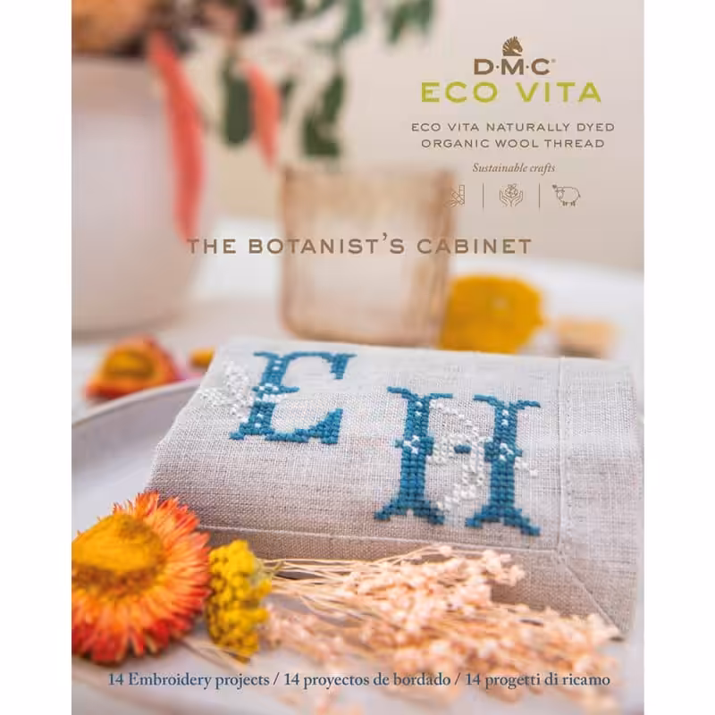 DMC Útsaumsbók Eco Vita THE BOTANIST'S CABINET