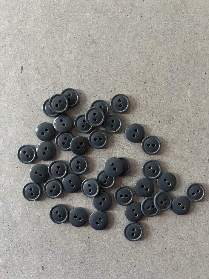 TÖLUR glans 12 mm gráar
