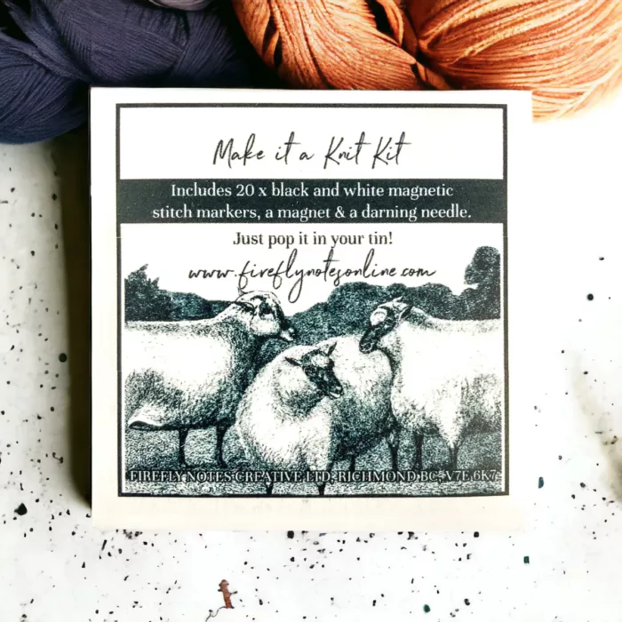 Firefly MAKE IT A KNIT KIT prjónamerki, nál og segull - Image 3