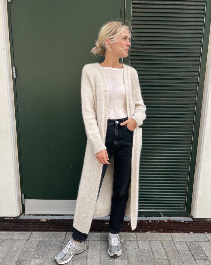 PETITE KNIT uppskrift | Ingen Dikkedarer Cardigan (á dönsku)