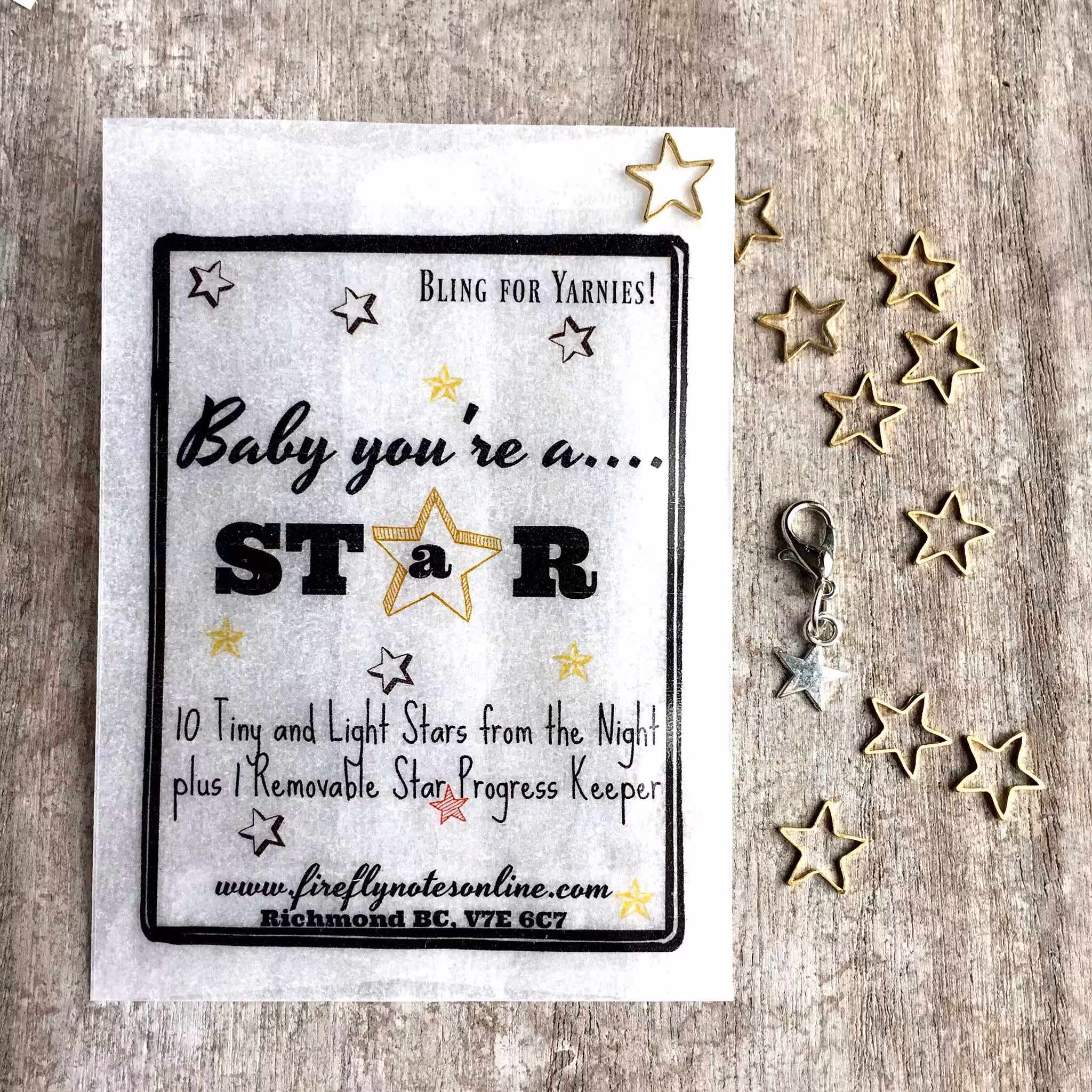 Firefly STAR prjónamerki